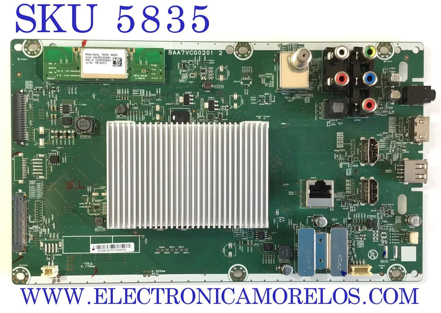 MAIN PARA TV PHILIPS / NUMERO DE PARTE B784D / BAA7VCG0201 / AB784D MODELO 65 "